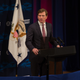Chris Krebs, the director of the Department of Homeland Security’s Cybersecurity and Infrastructure Security Agency, speaks during the department’s Cybersecurity Summit on July 31, 2018 in New York City.
